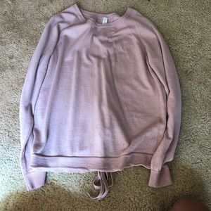 Lululemon lace up sweater
